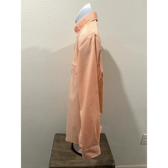 Lauren Ralph Lauren Men Regular Fit Long Sleeve Shirt 15 (32/33) M Orange Check - Picture 3 of 5